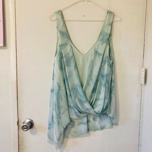 Free People Asymmetrical Wrap Tank Top